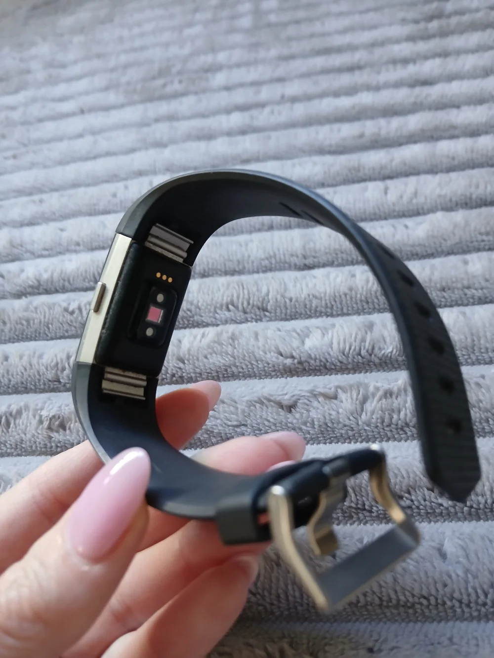 Black Fitbit Fitness Tracker Smart Watch Band + Chargers